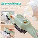 NEW SOAP DISPENSING BRUSH WITH HANDLE