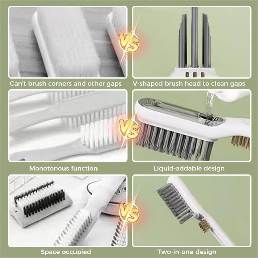 MultiFunctional Liquid Filled Crevice Brush