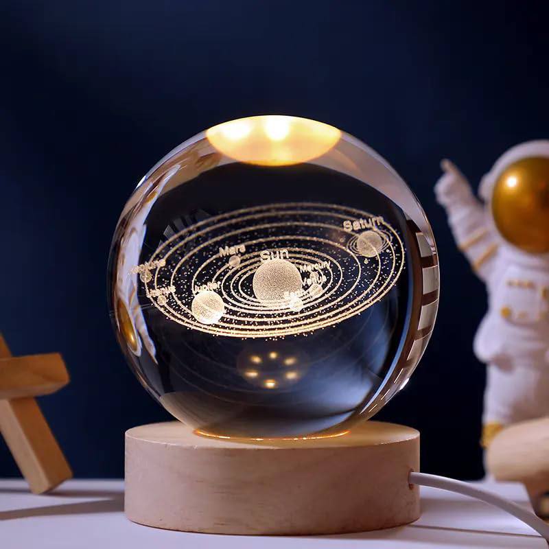 3D Galaxy Crystal Ball Light