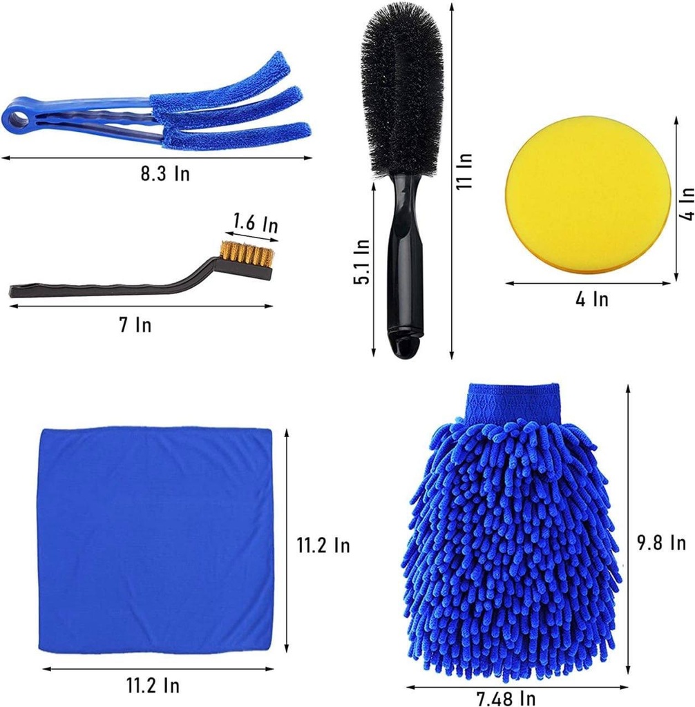 15 in 1 Car Detailing Brush Set