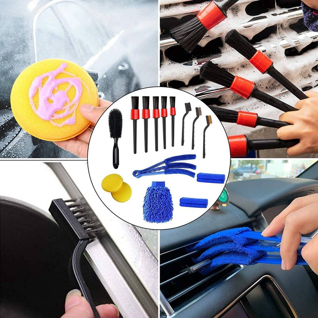 15 in 1 Car Detailing Brush Set