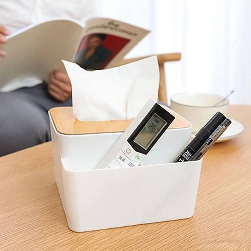 Wooden Tissue Holder With Remote Stand