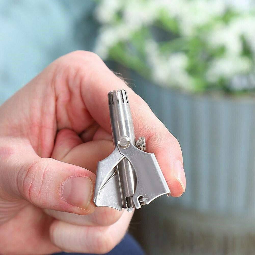 Stainless Steel Manual Nose Hair Remover (box Packing)