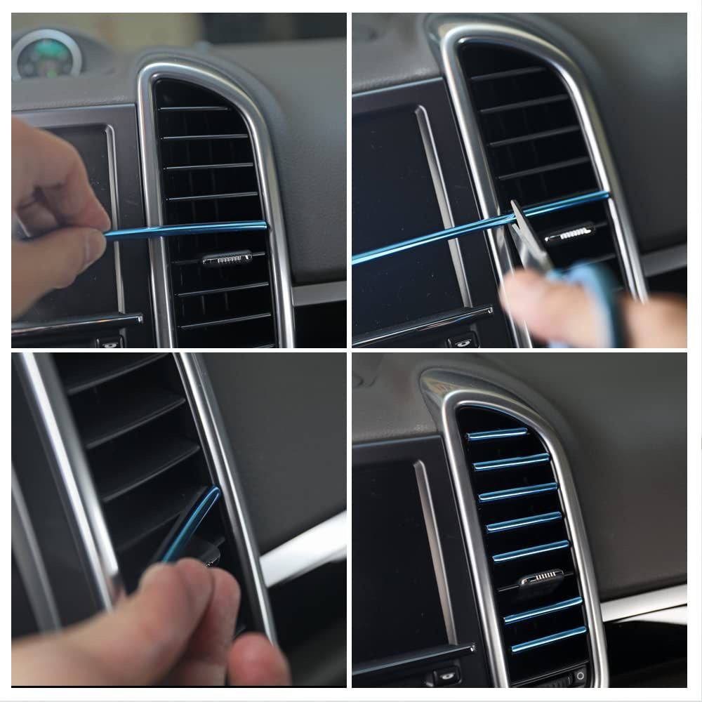 Car Air Conditioner Decoration Strip Set Of 10