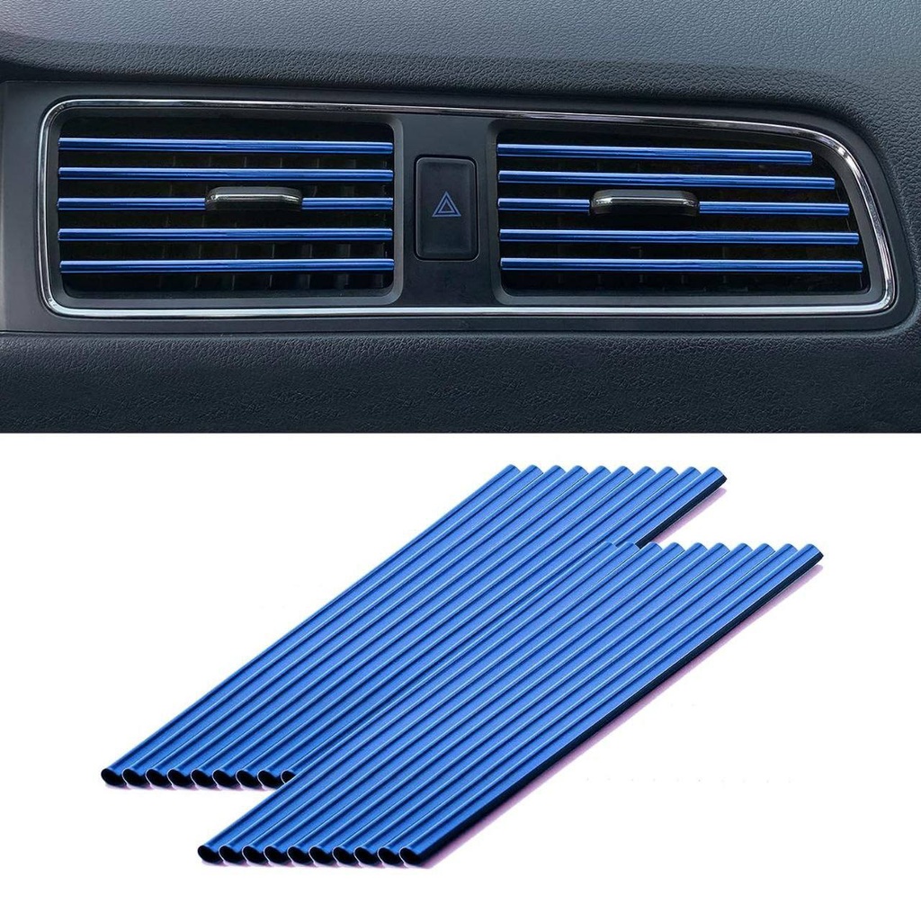 Car Air Conditioner Decoration Strip Set Of 10