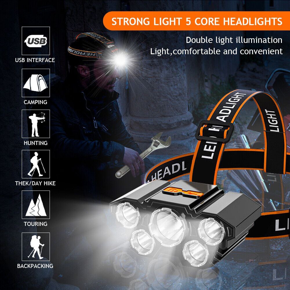 5LED HEADLAMP