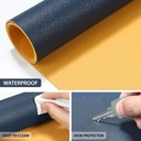 DUAL SIDE NON SLIP DESK PAD (YELLOW & BLUE) , (70X30)