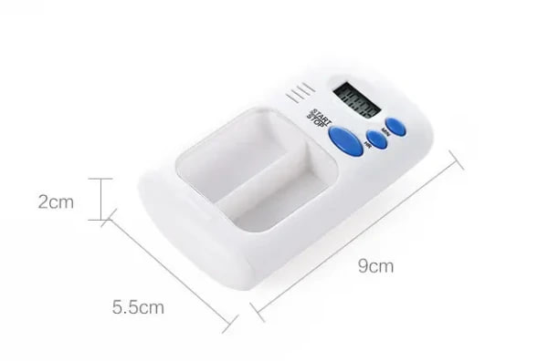 MINI PORTABLE TRAVEL PILL BOX WITH ALARM TIMER