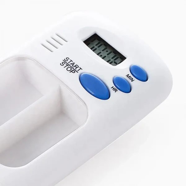 MINI PORTABLE TRAVEL PILL BOX WITH ALARM TIMER