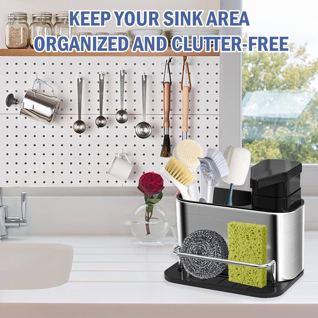 Stainless Steel 3 in 1 Sink Caddy Stand