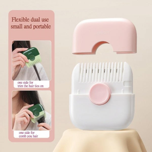 2-IN-1 HAIRBRUSH AND HAIR CUTTING COMB