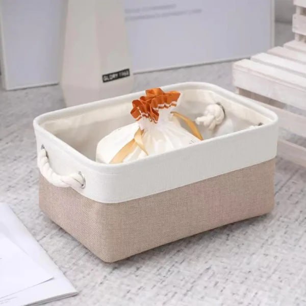 ECO-FRIENDLY CLOTH STORAGE BASKET BIN ORGANIZER