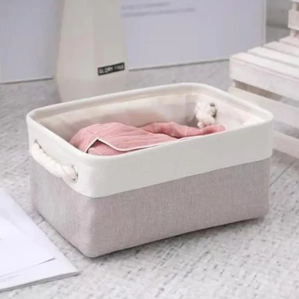 ECO-FRIENDLY CLOTH STORAGE BASKET BIN ORGANIZER