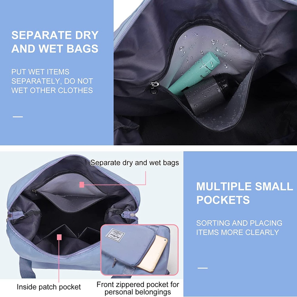 TRAVEL FOLDABLE BAG WITH POCKET