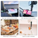 REARVIEW MIRROR PHONE HOLDER