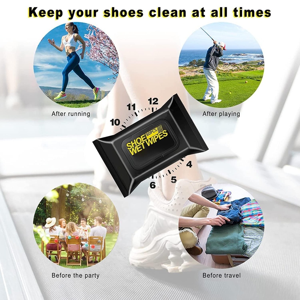 SHOE CLEANING WIPES (80 PCS)