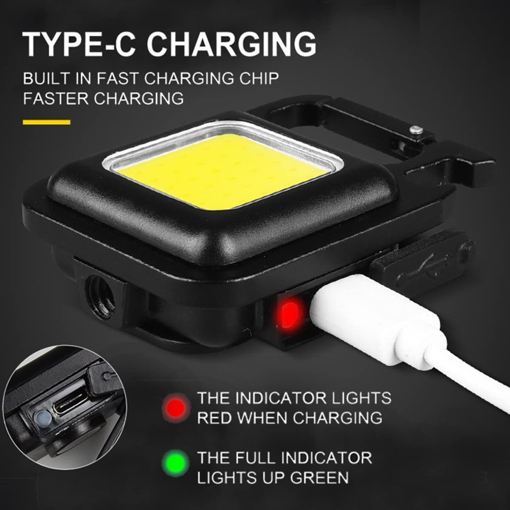 COB RECHARGEABLE KEYCHAIN LIGHT