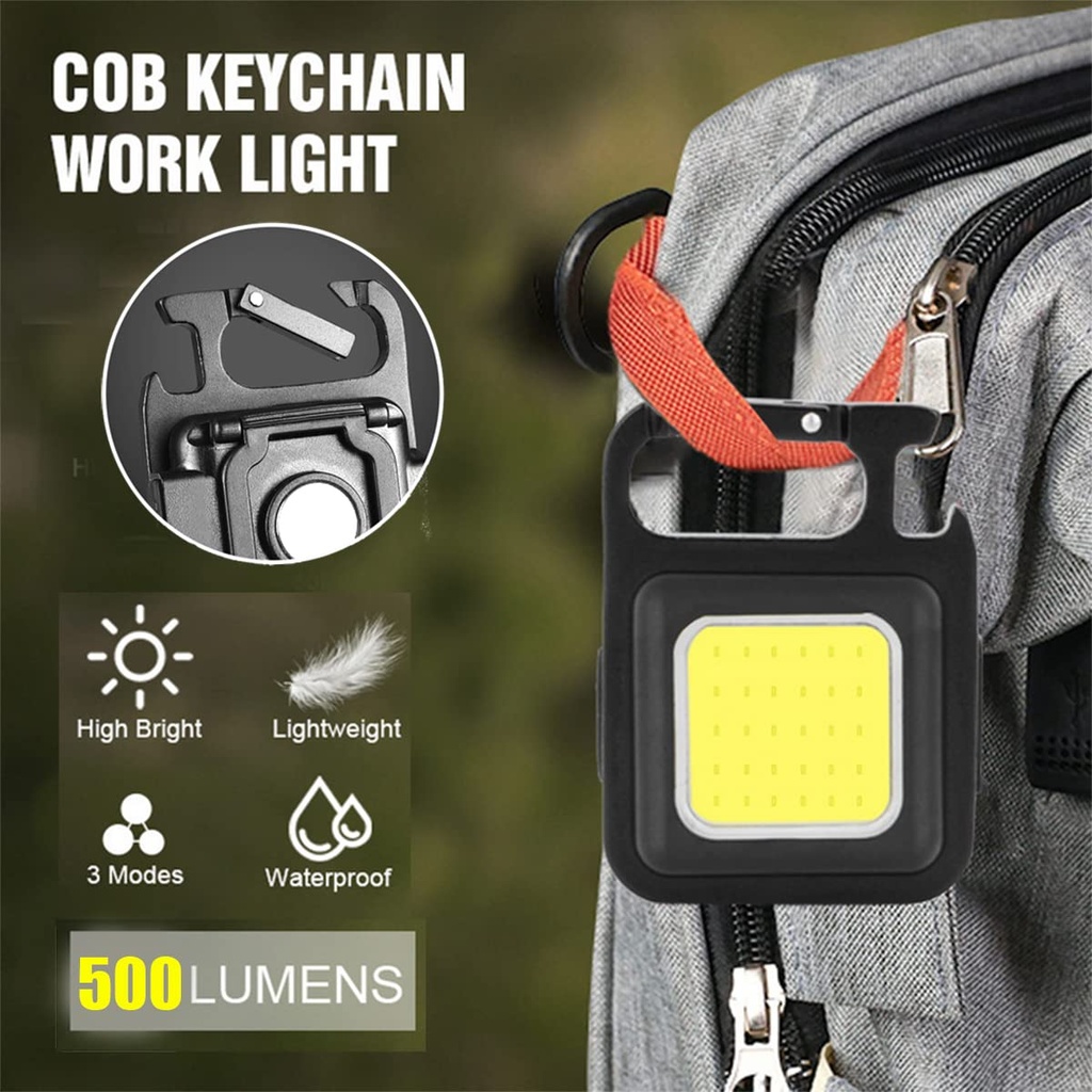 COB RECHARGEABLE KEYCHAIN LIGHT