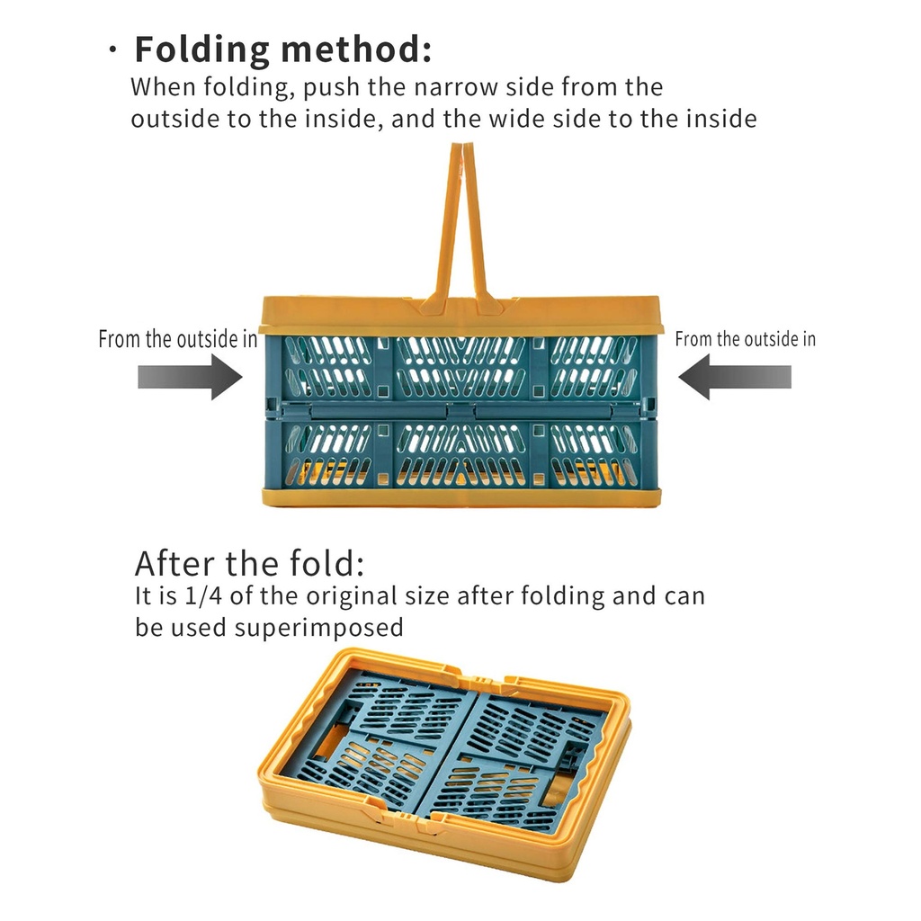 FOLDABLE FRUIT STORAGE BASKET