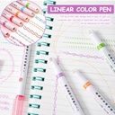 6 IN 1 DRAWING LINER PEN WITH SKETCH PEN