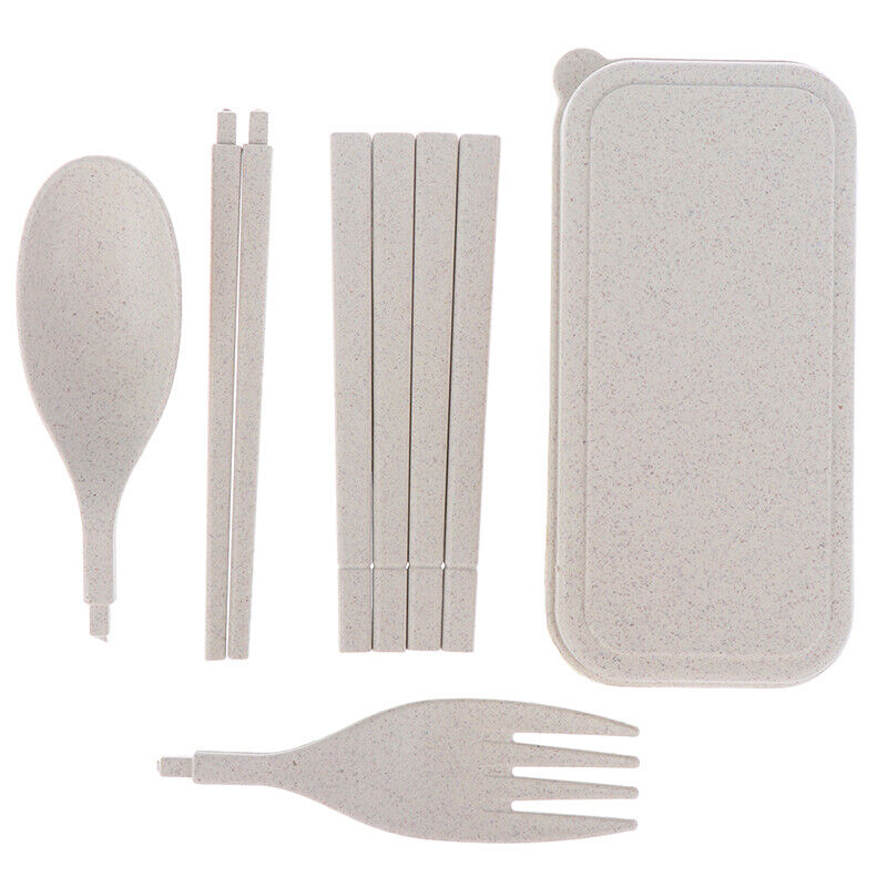 FOLDABLE SPOON FORK AND CHOP STICK SET WITH BOX