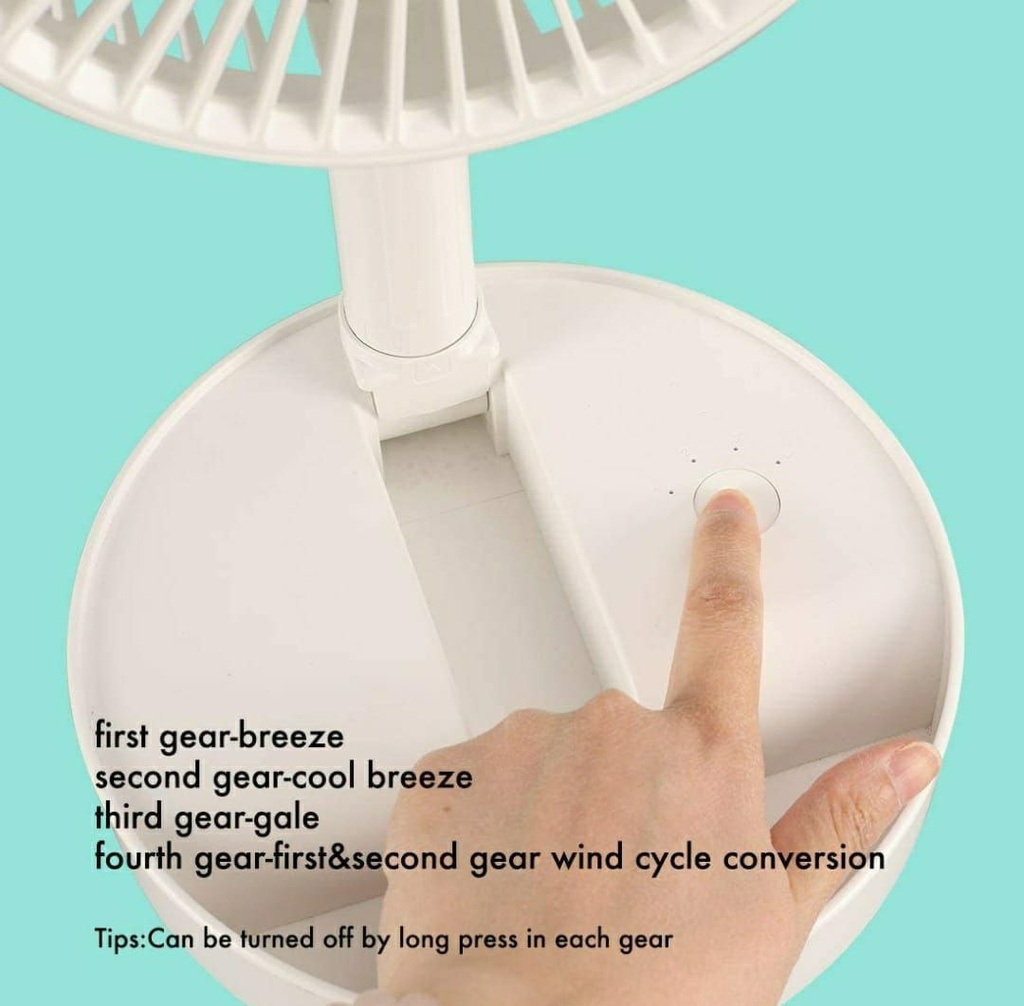 TELESCOPIC PORTABLE FOLDING FAN