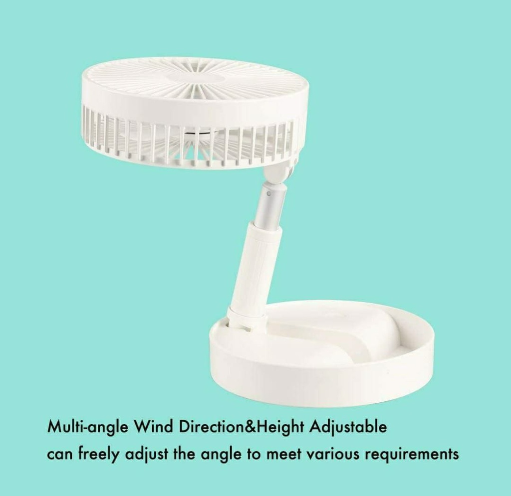 TELESCOPIC PORTABLE FOLDING FAN