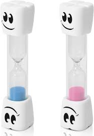 SMILEY HOURGLASS GLASS SAND TIMER