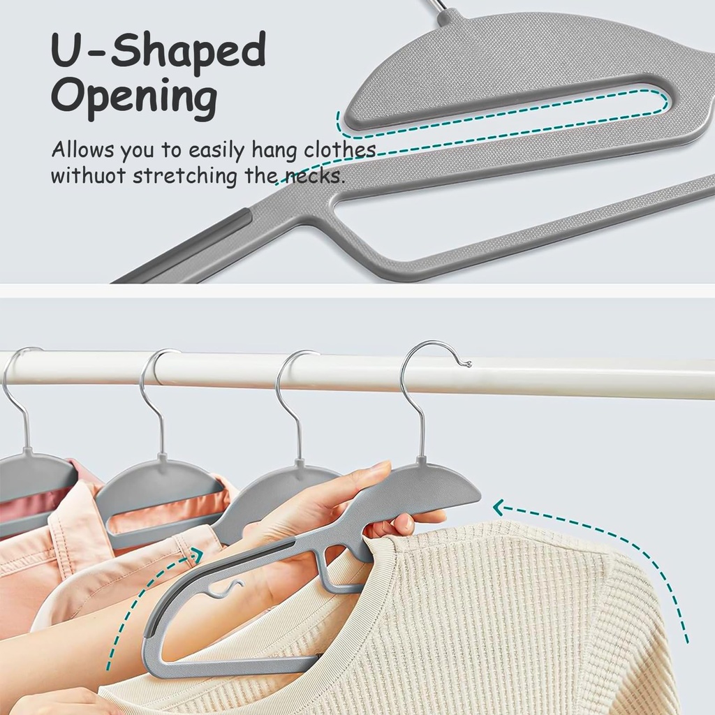 PLASTIC FLEXIBLE CLOTHES  HANGER