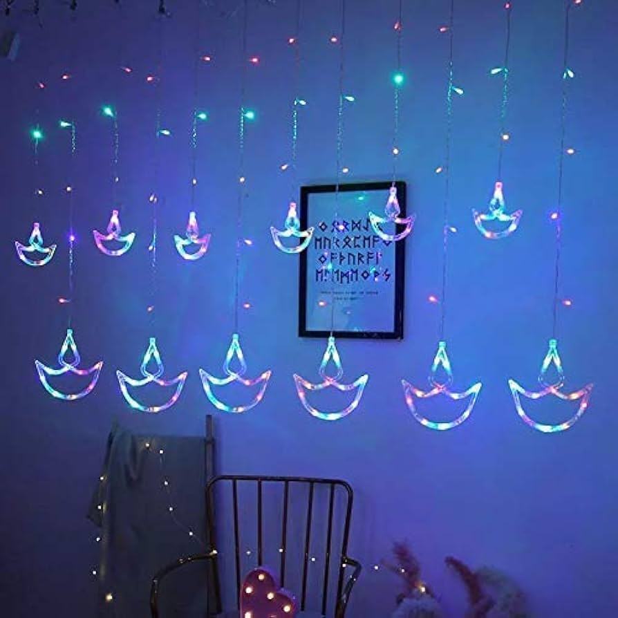 Multicolour Diya Design String Light