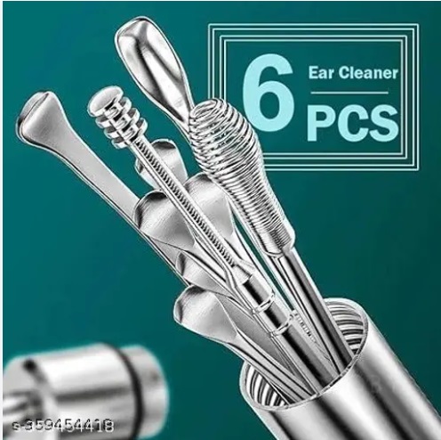 6PCS EAR CLEANING TOOLS WITH ALUMINUM