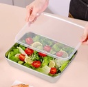 Stainless Steel Storage Plate With Lid