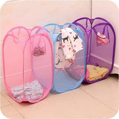 NET LAUNDRY BAG FOLDABLE