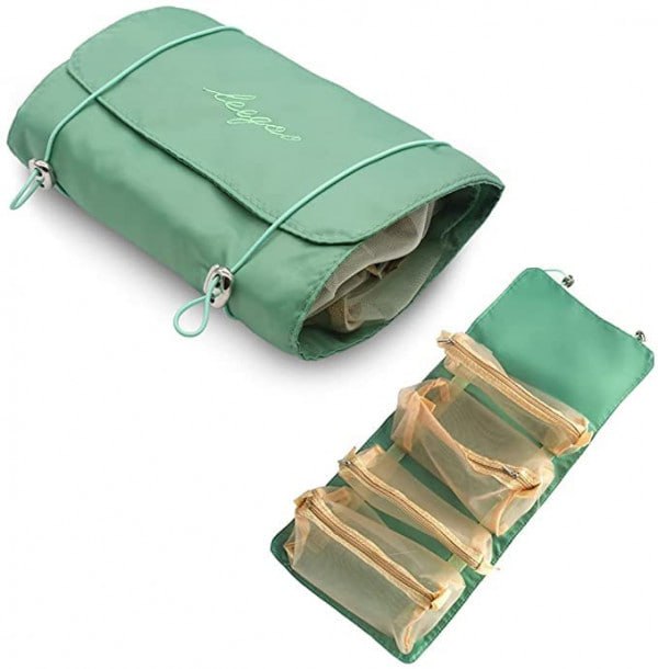 ROLL-UP FOLDABLE TOILETRY BAG