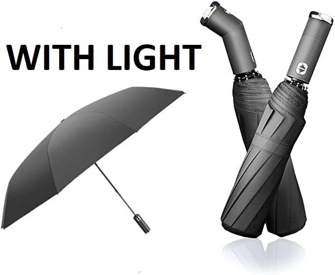 3 FOLD UMBRELLA WITH LED LIGHT