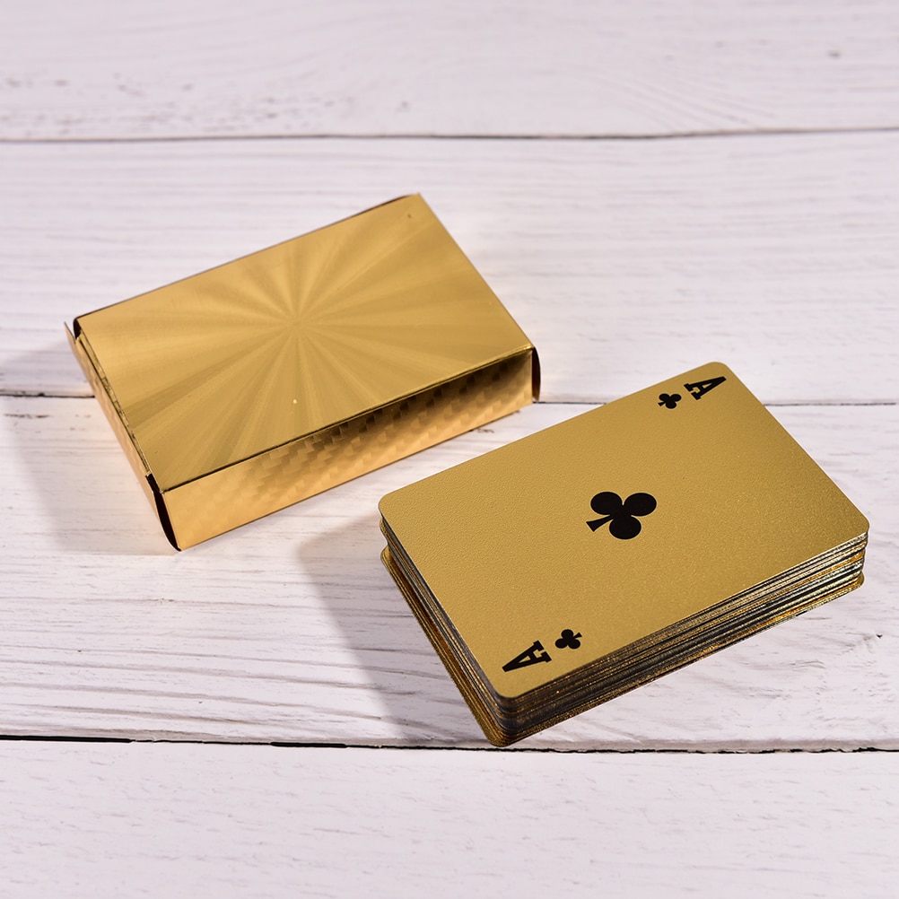 Gold playing cards