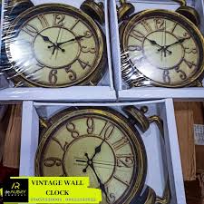 [TWUP531] Antique Alarm Clock Design Wall Clock (36*30 CM)