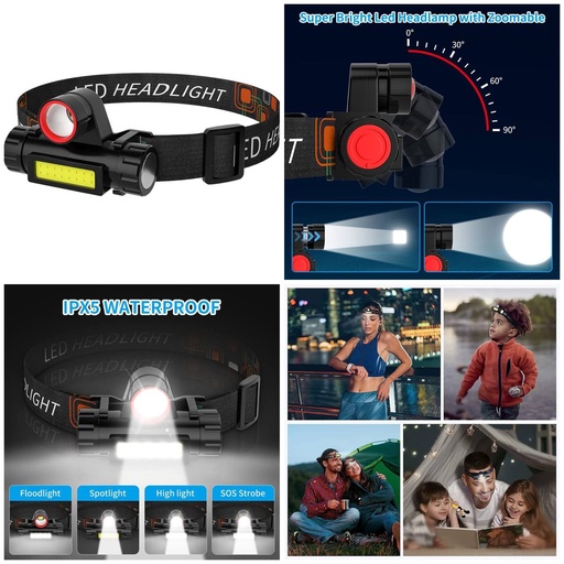 [MAHANTSRT112] Waterproof Head Torch Light