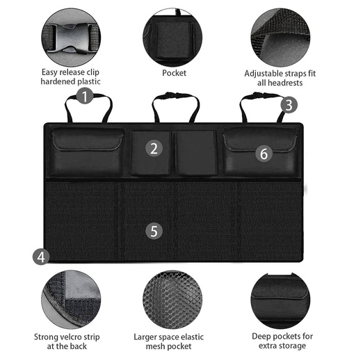 [MAHANTSRT342] CAR BACKSEAT TRUNK ORGANIZER