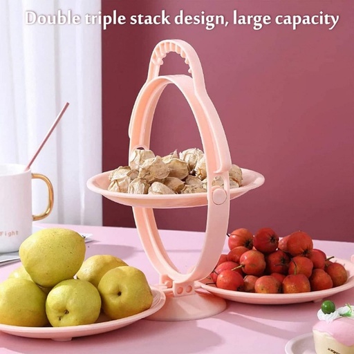 [CZONESRT177] FOLDABLE FRUIT PLATE CANDY DISH